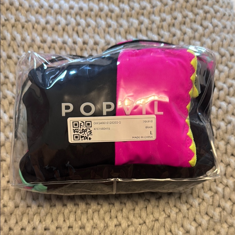 Popvil Black and Pink Swimwear